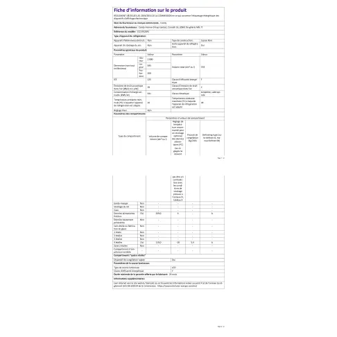 Réfrigérateur combiné inversé CANDY CCE3T620FS - 2