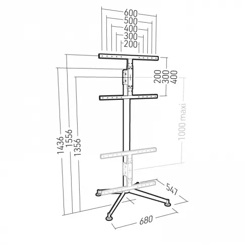 Pied tv mobile ERARD 039260 - 6