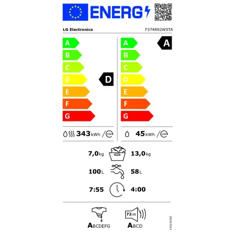 Lave linge séchant LG F374R92WSTA - 13