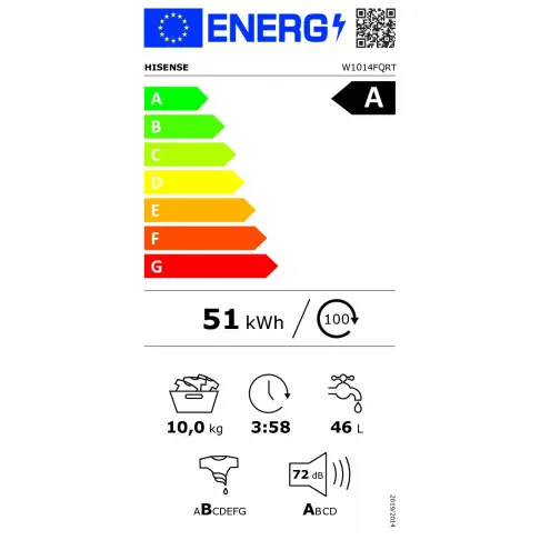 Lave-linge frontal HISENSE W1014FQRT - 8