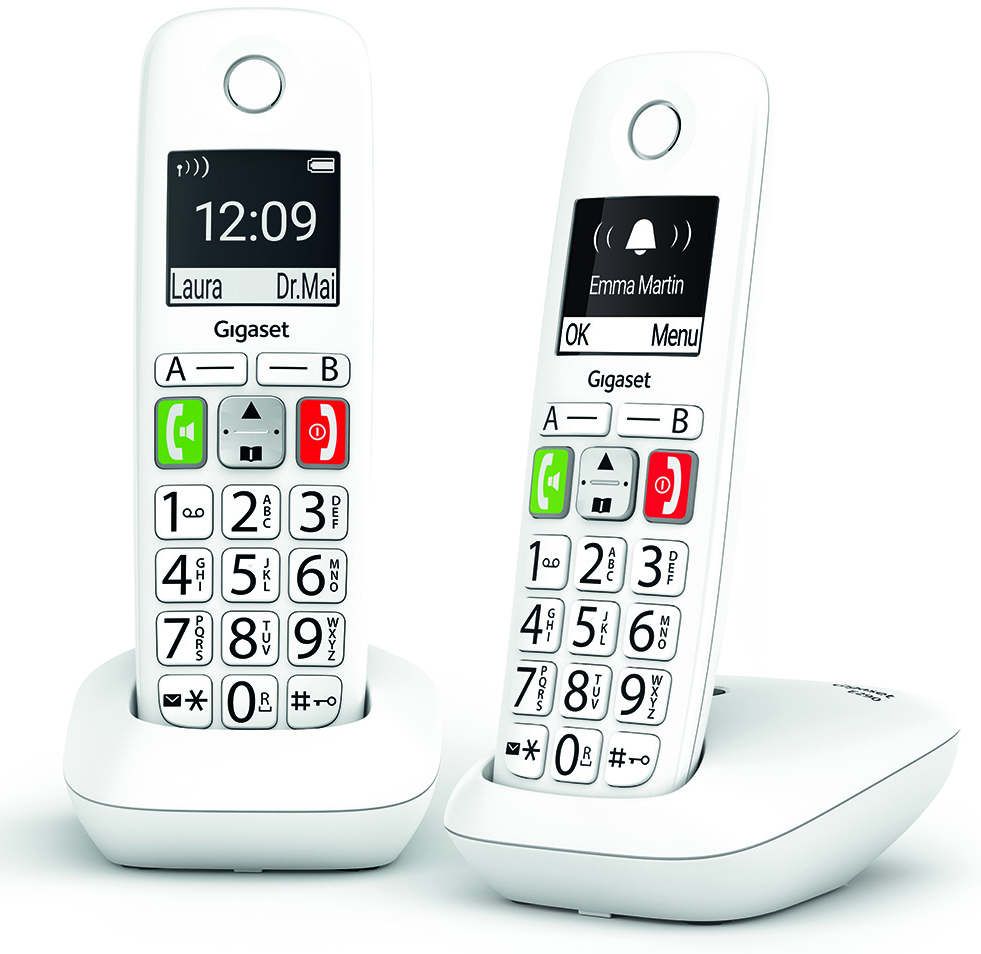 Téléphone Sans Fil Duo Dect Blanc - Kxtgc412frw - Téléphone fixe BUT